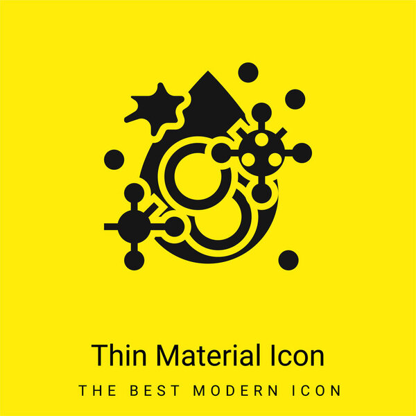 Blood minimal bright yellow material icon