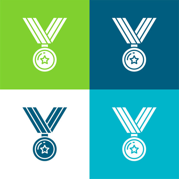 Награда Четыре цвета минимальный набор значков