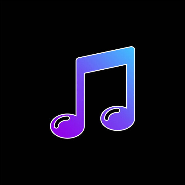 Значок большого квадратного синего градиента