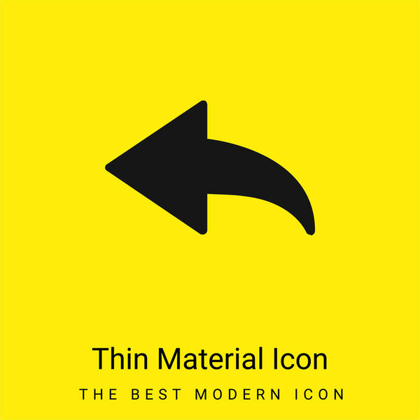 Rerow minimal bright yellow material icon