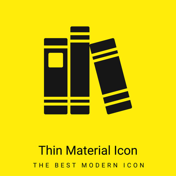 Книжный минимум из ярко-желтого материала