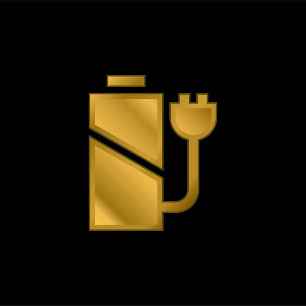 Позолоченная иконка или вектор логотипа