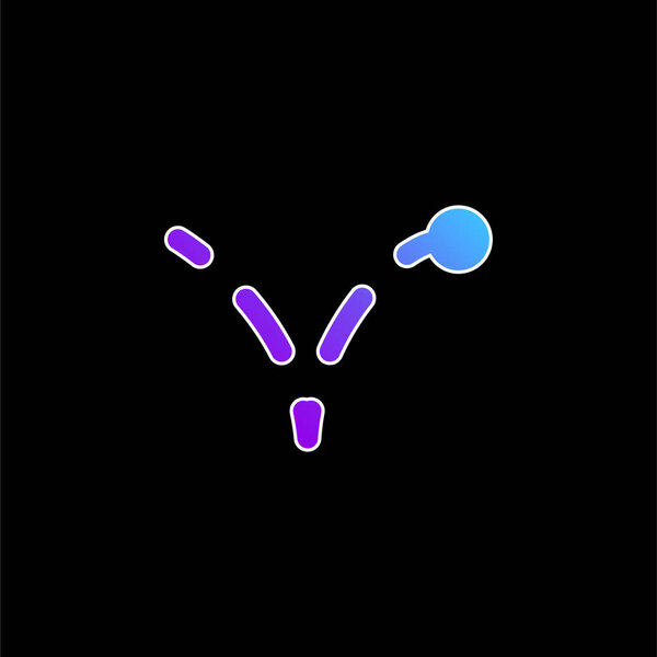 Bounce blue gradient vector icon