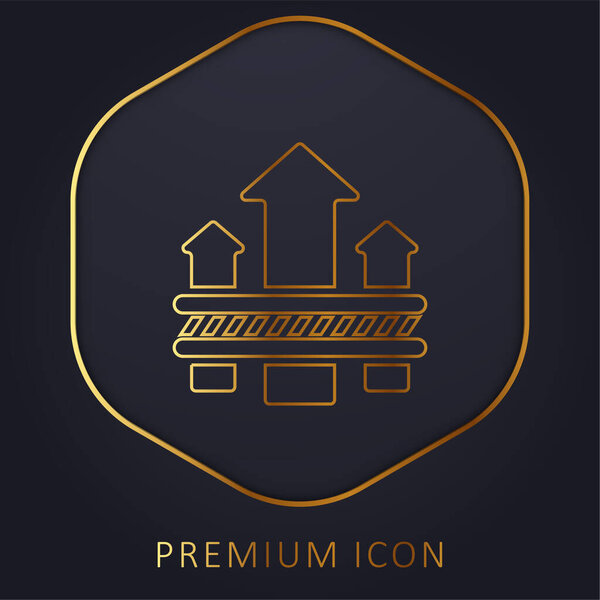 Логотип или иконка золотой линии Breathable Fabric