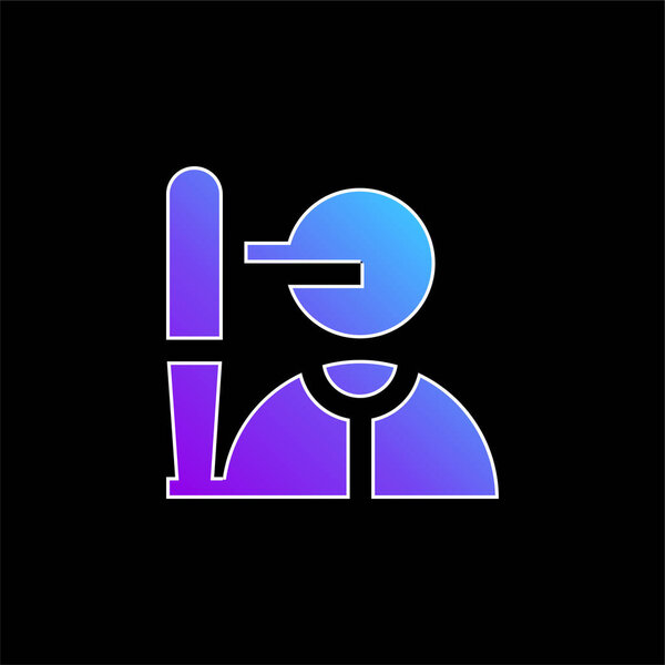 Batter blue gradient vector icon