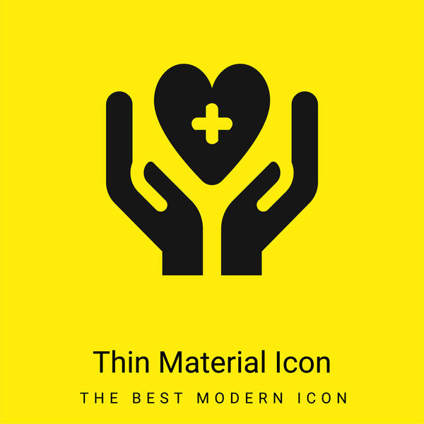 Blood Donation minimal bright yellow material icon