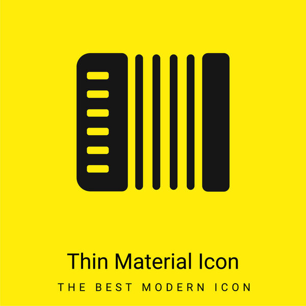 Acordeon minimal bright yellow material icon