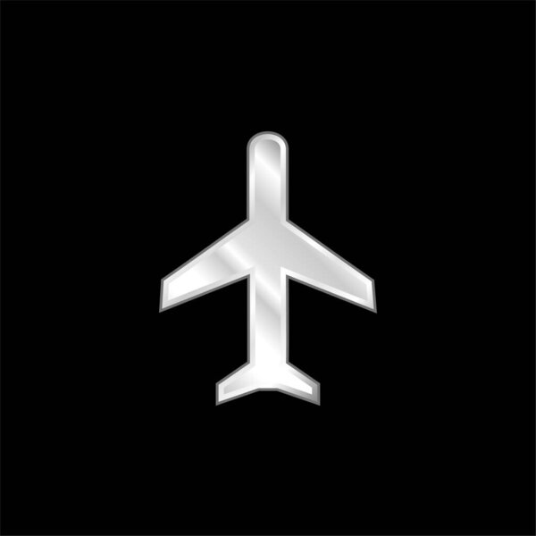 Серебристый металлический значок