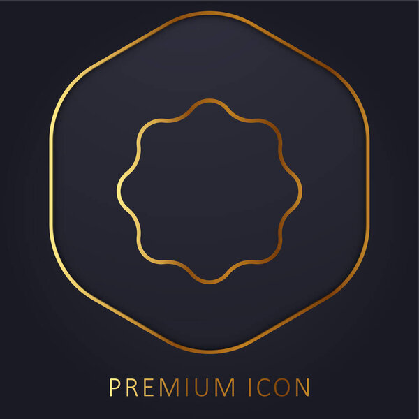 Значок золотой линии премиум логотип или значок