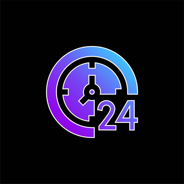 Значок вектора синего градиента