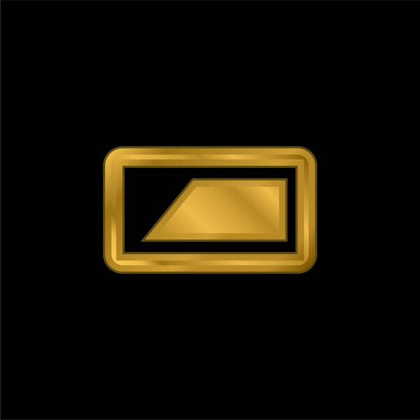 Металлическая иконка или вектор логотипа