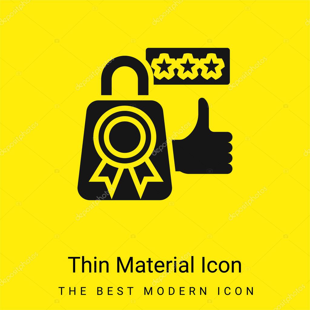 Best Seller minimal bright yellow material icon