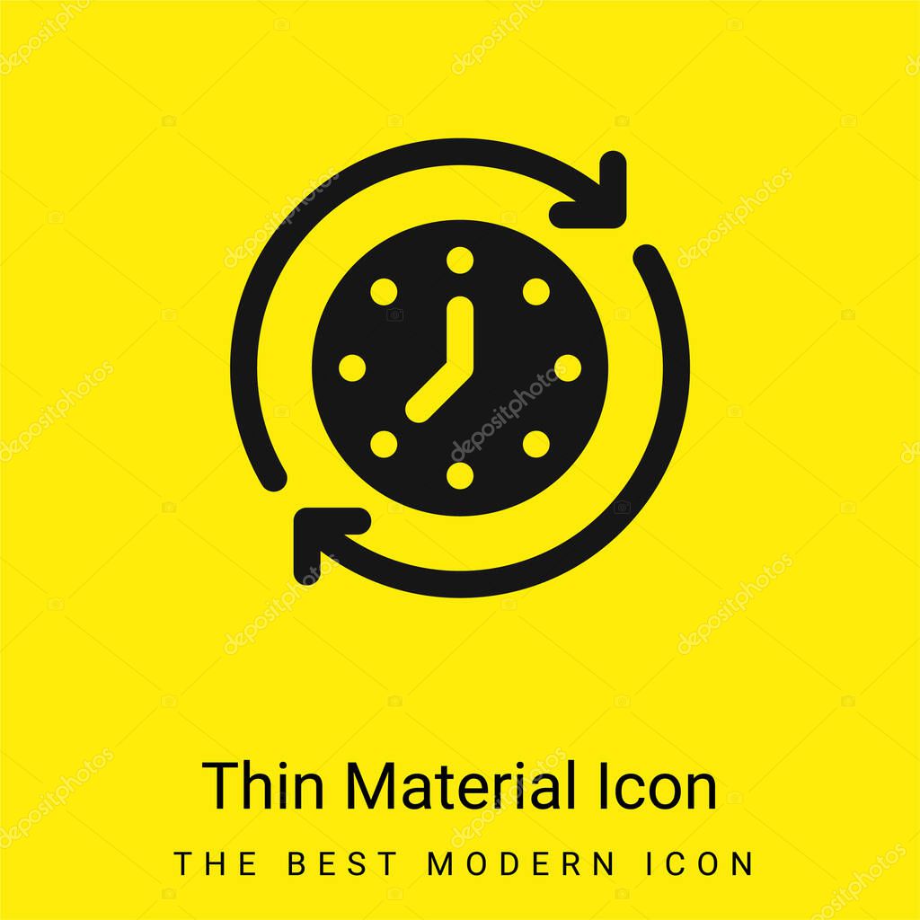 Adjust minimal bright yellow material icon
