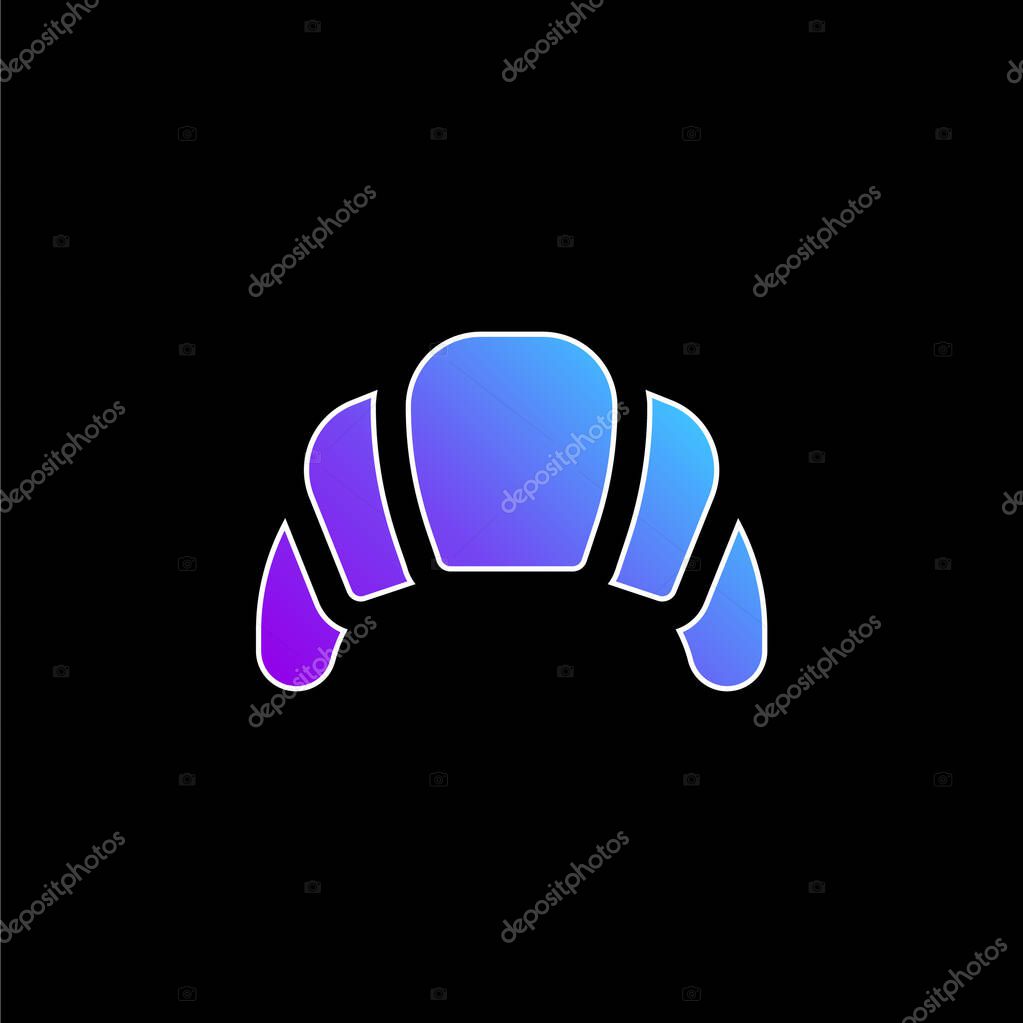 Baked blue gradient vector icon