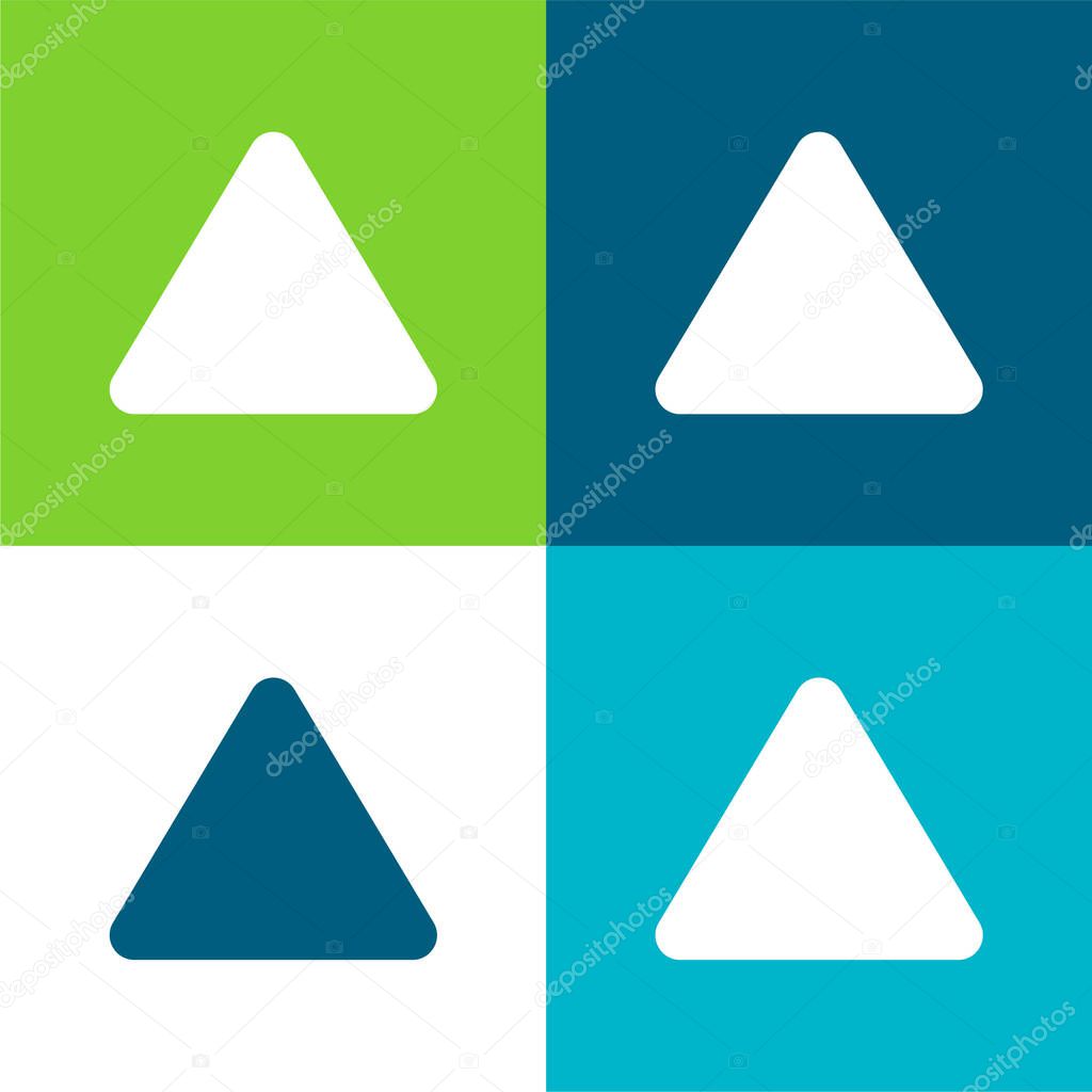 Bleach Flat four color minimal icon set
