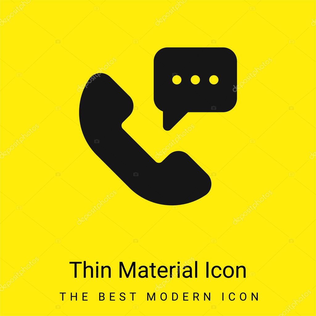 24 Hours minimal bright yellow material icon