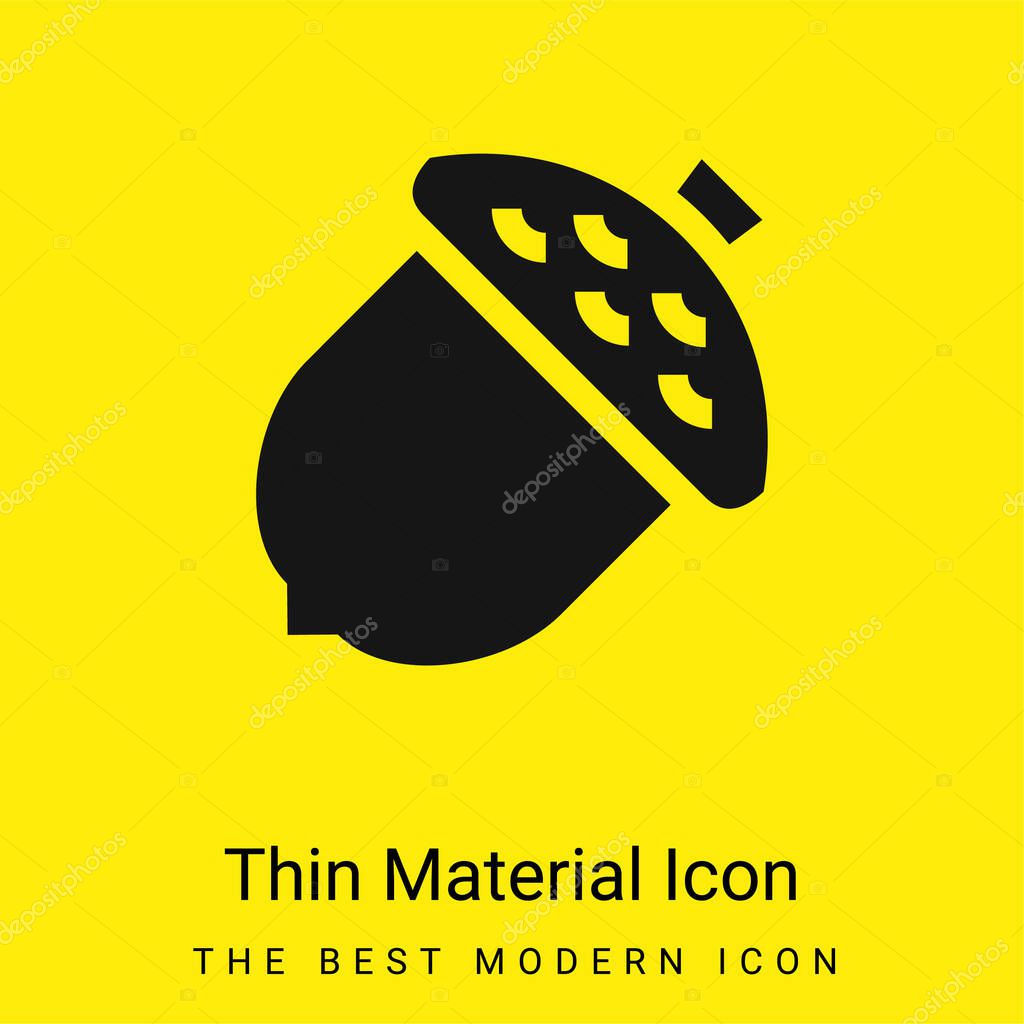 Acorn minimal bright yellow material icon