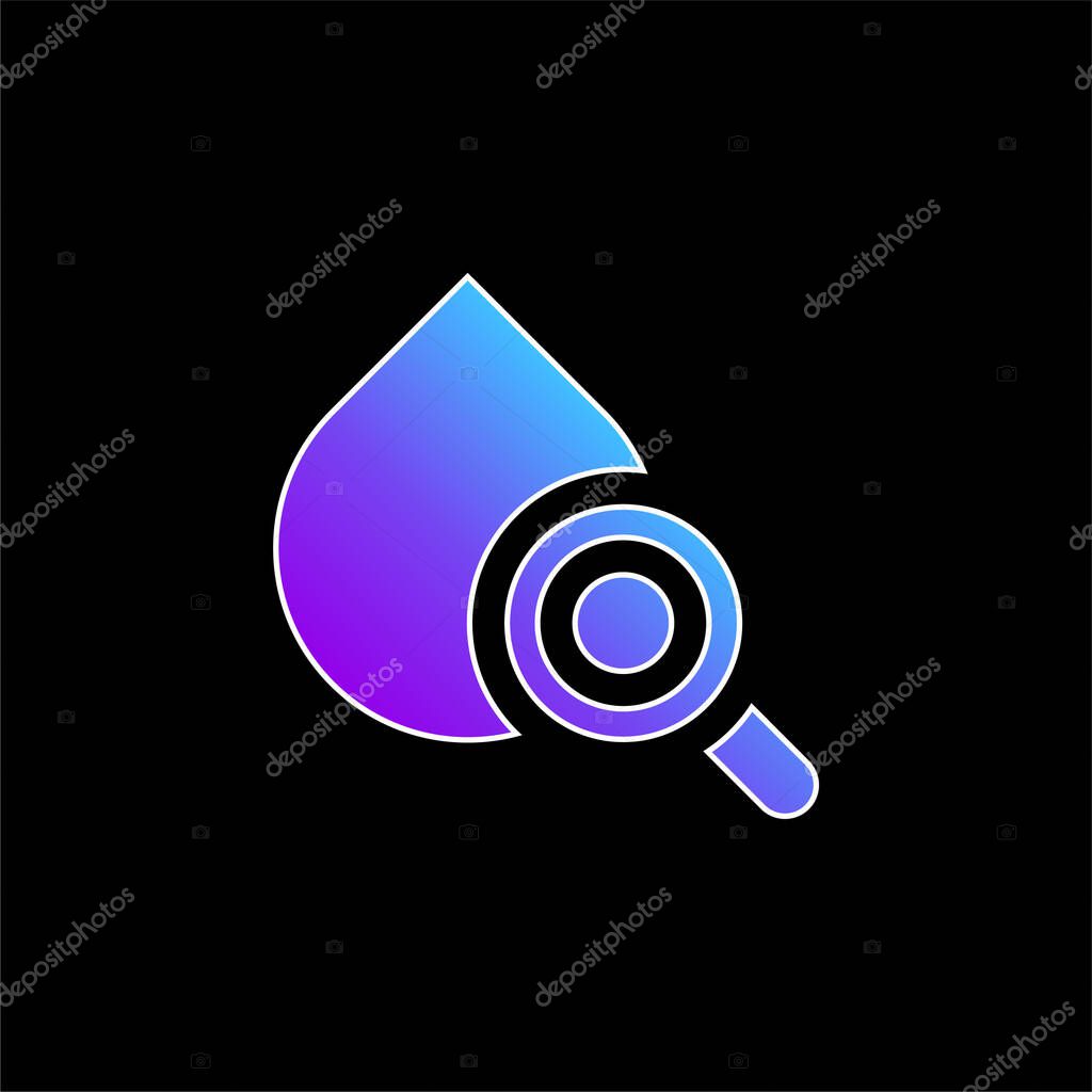 Blood blue gradient vector icon