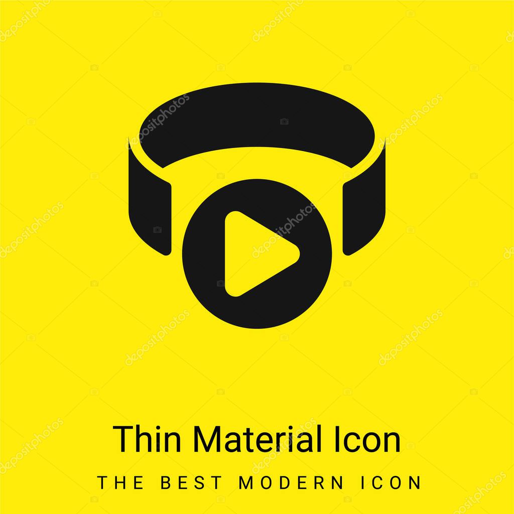 3d Viewer minimal bright yellow material icon