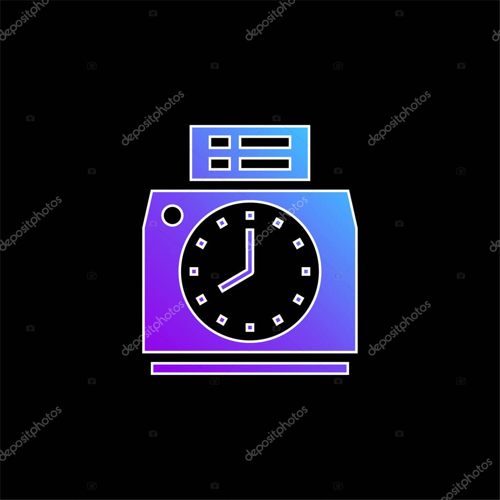 Attendance blue gradient vector icon