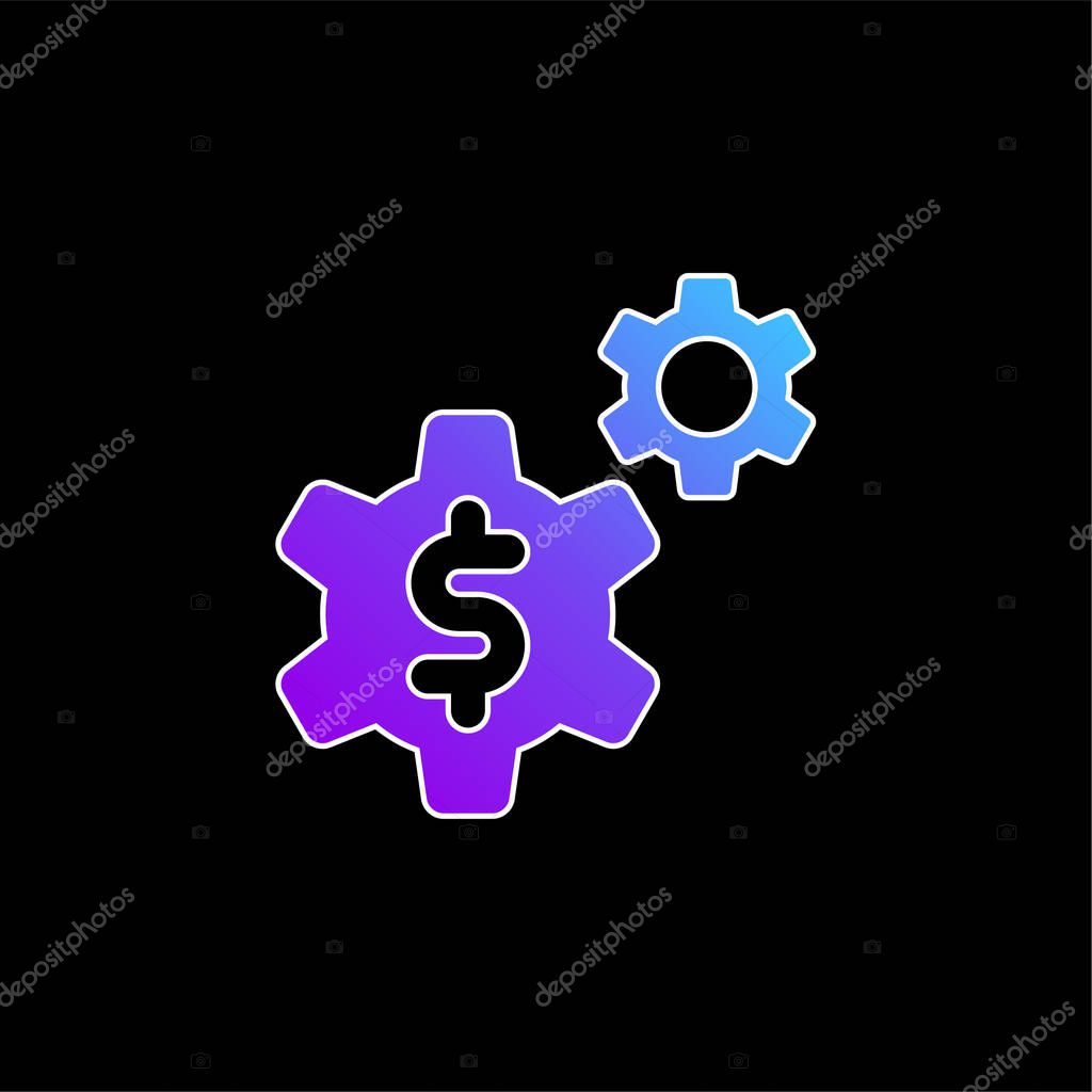 Application yellow glowing neon icon