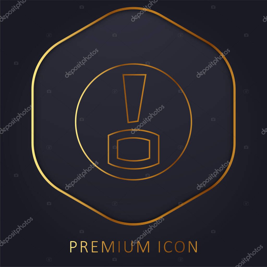 Bitacoras Logo golden line premium logo or icon