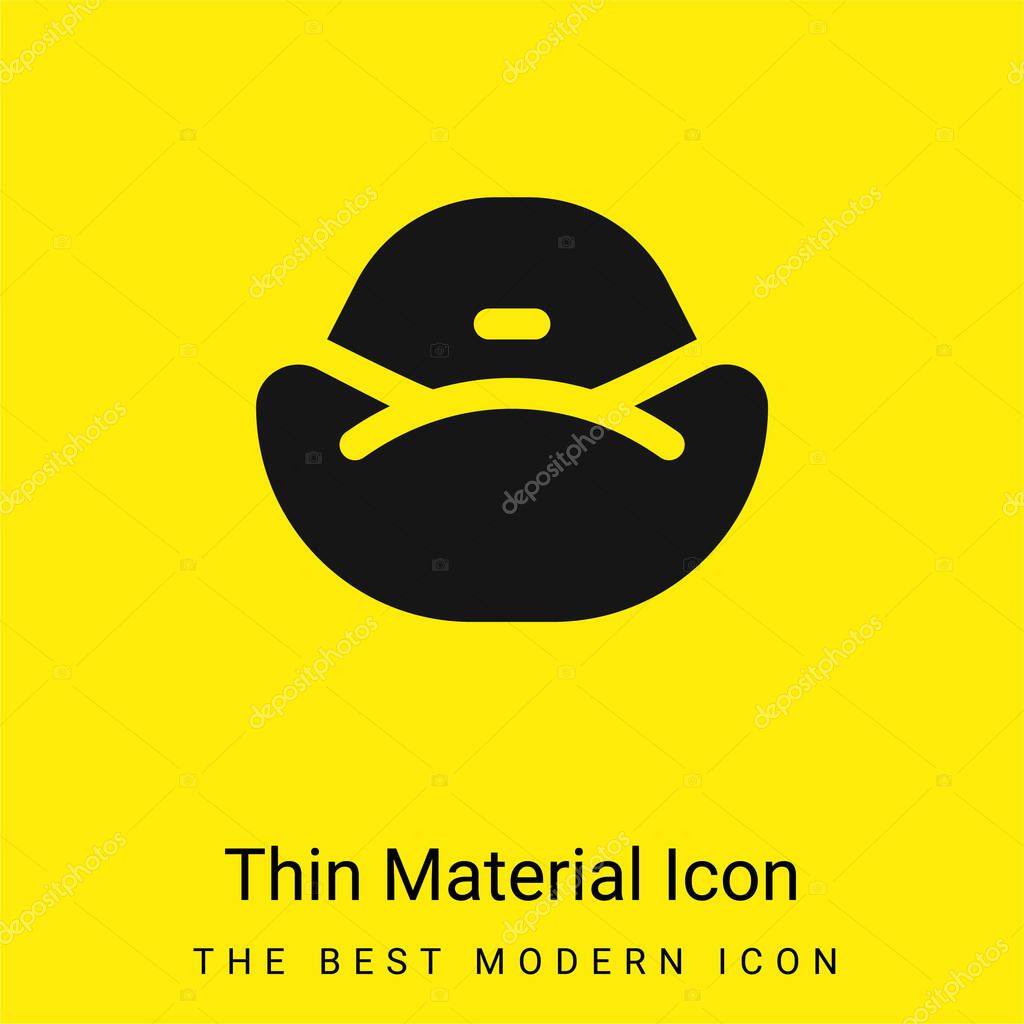 Bean Bag minimal bright yellow material icon