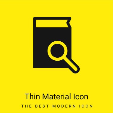 Kitap Arama Arayüzü Sembolü En az sarı malzeme simgesi