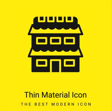 Appartment minimal bright yellow material icon clipart