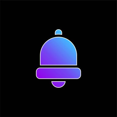 Çan mavisi gradyan vektör simgesi