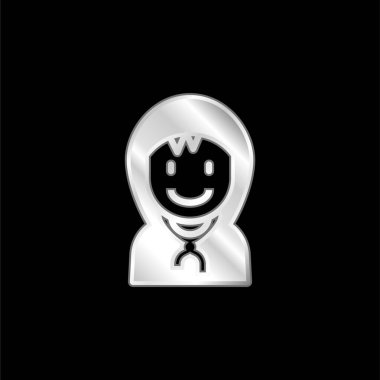 Gümüş kaplama metalik simge