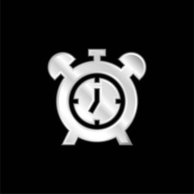 Alarm gümüş kaplama metalik simge