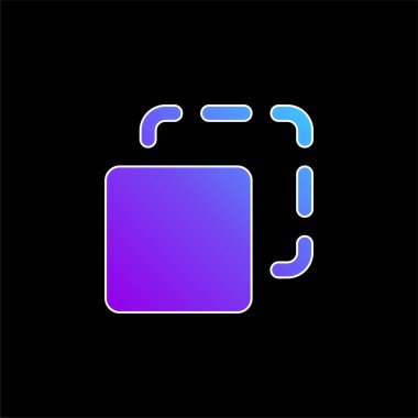 Kutu mavisi gradyan vektör simgesi