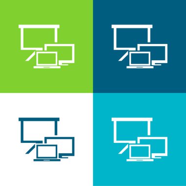 Tüm Ekran Boyutları Sembol Düz Renk minimal simgesi kümesi