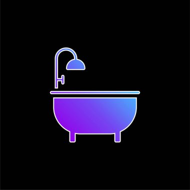 Küvet mavisi gradyan vektör simgesi