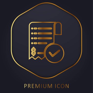 Bill Golden Line premium logosu veya simgesi
