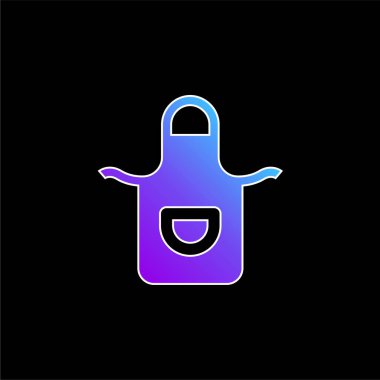 Önlük mavi gradyan vektör simgesi