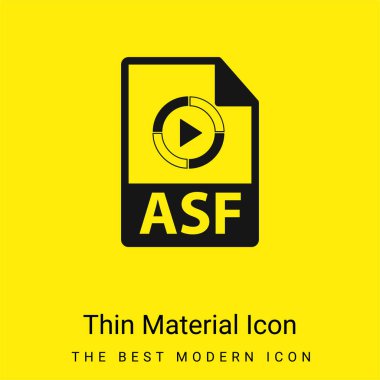 ASF Dosya Biçimi Değişkeni Asgari parlak sarı malzeme simgesi
