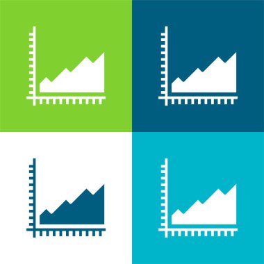 Alan Çizelgesi Düz 4 renk en az simge kümesi