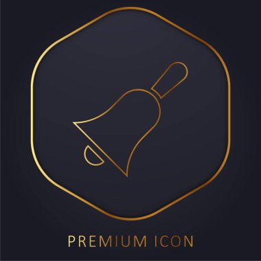 Zil altın çizgisi logosu veya simgesi