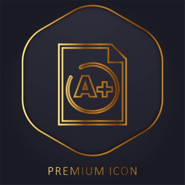 Artı En İyi Test Sonuçları Altın Hat prim logosu veya simgesi