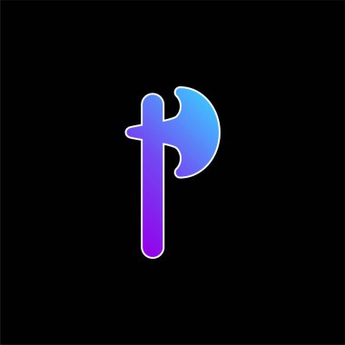 Eksen mavi gradyan vektör simgesi