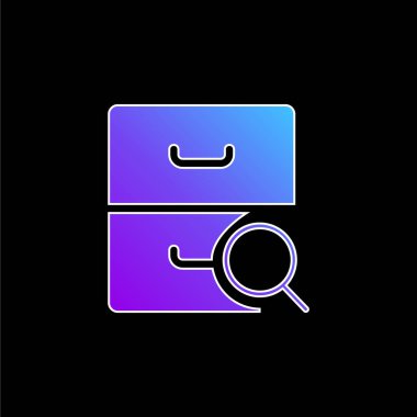 Mavi gradyan vektör simgesini arşivle