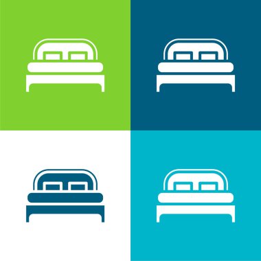 Yatak Düz 4 renk en küçük simge kümesi