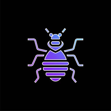 Bedbug blue gradient vector icon clipart