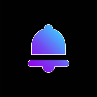 Çan mavisi gradyan vektör simgesi