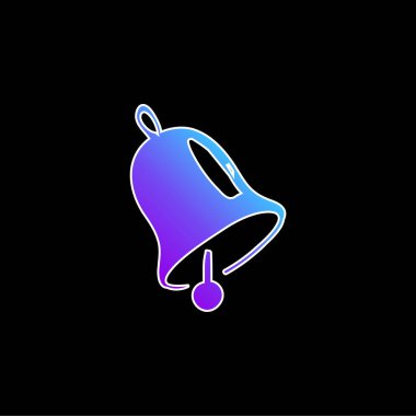 Çan mavisi gradyan vektör simgesi