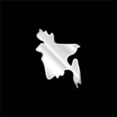 Bangladeş gümüş kaplama metalik simgesi