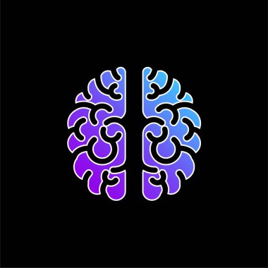 Beyin mavisi gradyan vektör simgesi