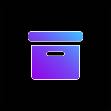 Kutu mavisi gradyan vektör simgesi